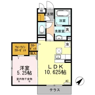 佐久アリーナ【107号室】の間取り