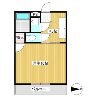 パールハイツ上田【201号室】の間取り