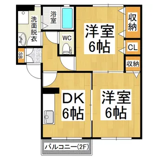 コーポナガタⅡ【1階】の間取り