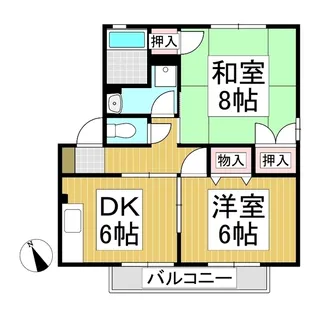 セレナ・スカイティ A【2階】の間取り