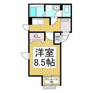 チトセキューブ【4階】の間取り