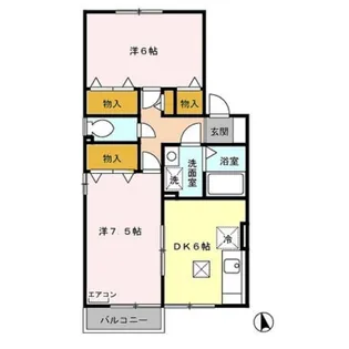 ソリエンテA【1階】の間取り