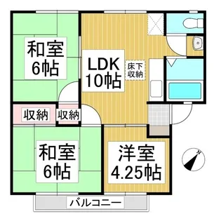 ブラン トウハウス【106号室】の間取り