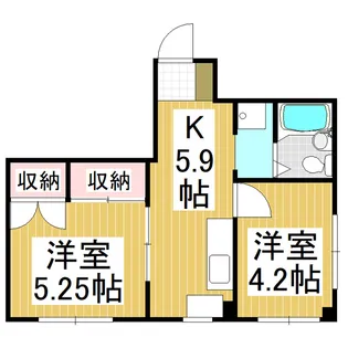 平栗ビル【3-A号室】の間取り