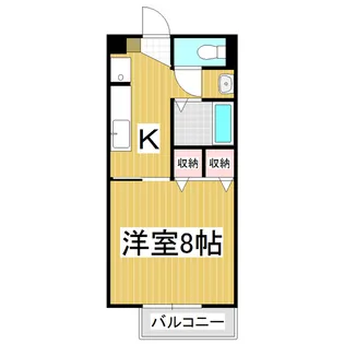 AmbitiousⅠ【202号室】の間取り