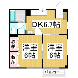 カラコレス【2階】の間取り