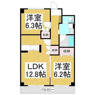 ライフコア上千田【306号室】の間取り