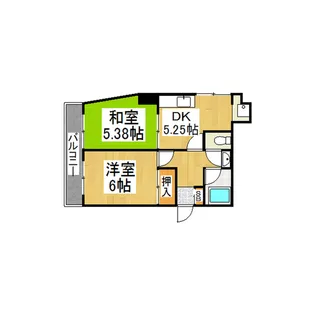 マンション源池【104号室】の間取り