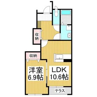Famille Garden【1階】の間取り