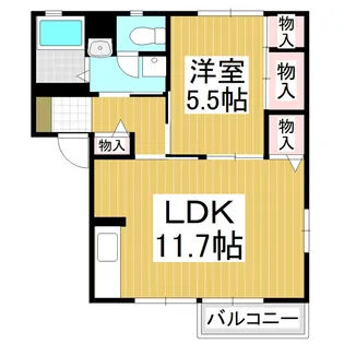 フレグランス乙女B棟【1階】の間取り