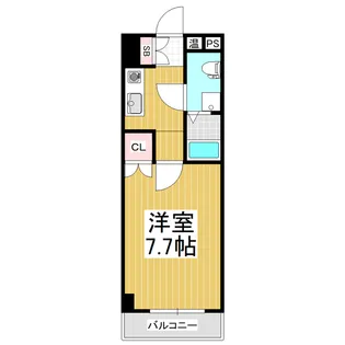 サンライズ北深志【206号室】の間取り