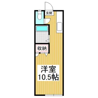 サンライズⅢ【107号室】の間取り
