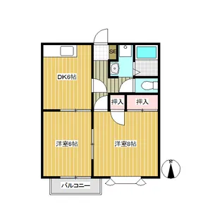クリスタルコート御代田【101号室】の間取り