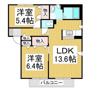 MastTown松岡2【2階】の間取り