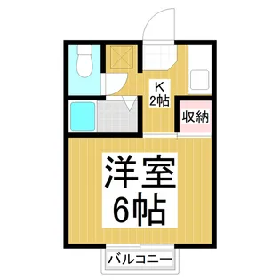 ハイツ61【205号室】の間取り