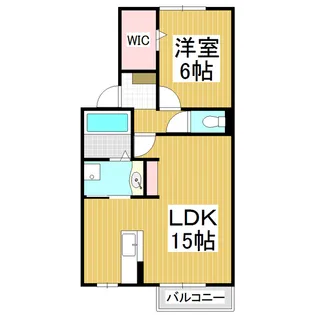 ロイヤルガーデン中島Ⅲ【2階】の間取り