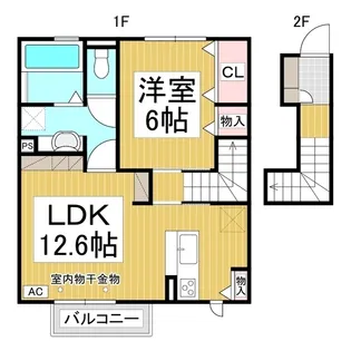 ソーラーハイツ【2階】の間取り