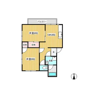 メルファス一色【C101号室】の間取り
