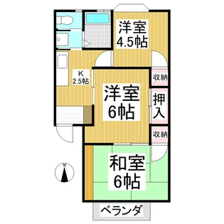 ガーデンハイツちくまB【102号室】の間取り