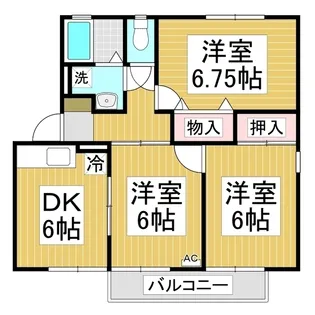メゾン・ド・M【A101号室】の間取り