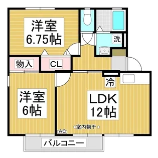 メゾン・ド・M【B 202号室】の間取り