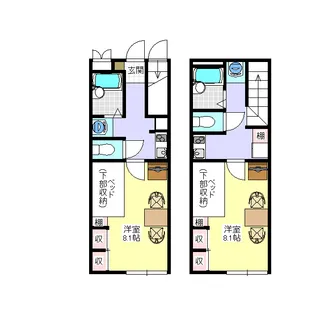レオパレスユートピア【102号室】の間取り
