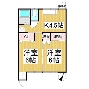 小屋坂アパート【3号室】の間取り