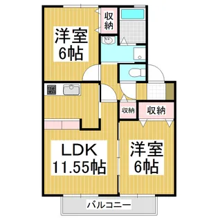 ミサトハイツ【202号室】の間取り