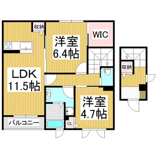 グリーンコート【2階】の間取り