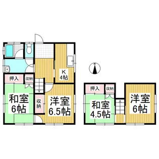 長野県上田市中之条【一戸建】の間取り