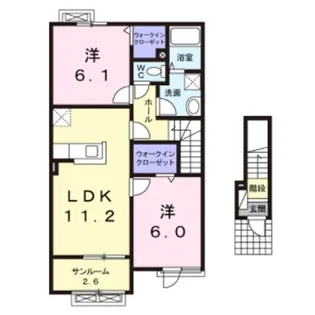 リバティーヒルズⅡ【2階】の間取り