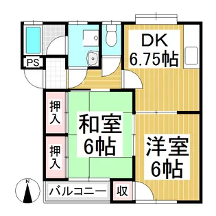 シティハイムエクリュー【102号室】の間取り