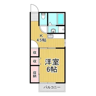 さくら荘【202号室】の間取り