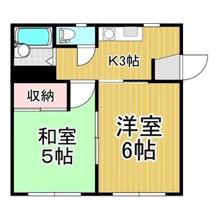 マンションエレガンス【201号室】の間取り