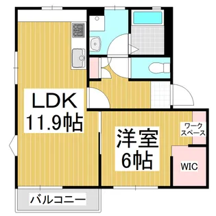 フレグランスリッチE【202号室】の間取り