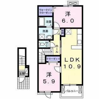 サニープラシード【2階】の間取り