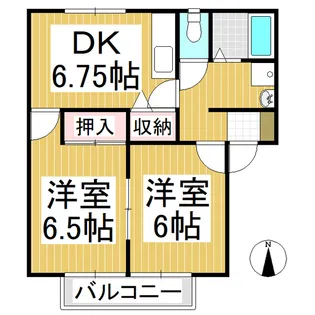 スイート B棟【201号室】の間取り