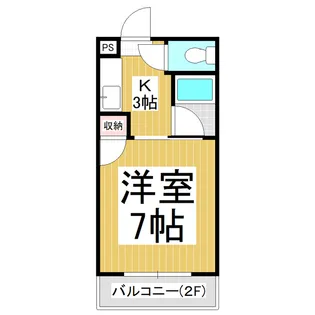 ブライトン ササヒラ【202号室】の間取り