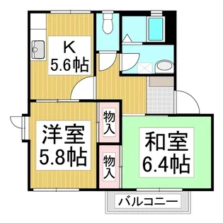 フレッシュタウンNG 1【2階】の間取り