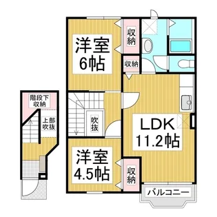 フォレスタ A棟【203号室】の間取り