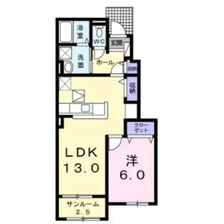 アズーロ【1階】の間取り