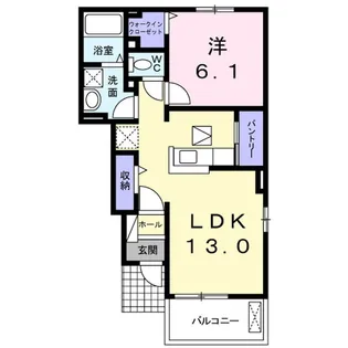 ウィン・プランタンⅤ【106号室】の間取り