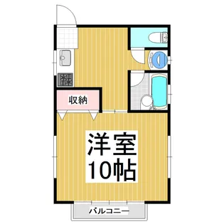 南立澤アパート 西棟【1F号室】の間取り