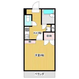 ハイシティ田町【105号室】の間取り