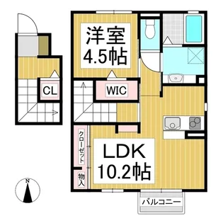 セジュールあい【201号室】の間取り