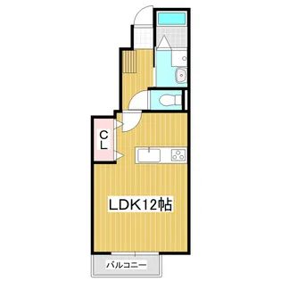 ロングランA【102号室】の間取り