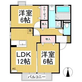 ヴィラ・デ・シャルマン【1階】の間取り