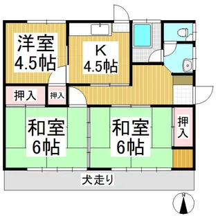 長野県長野市富竹【一戸建】の間取り