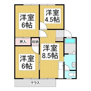 第一コーポ【22号室】の間取り