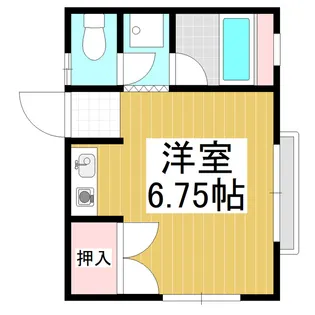 ニューハイツ宮下【201号室】の間取り